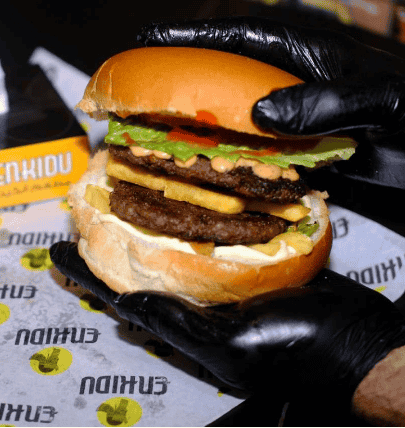 دبل بركر لحم